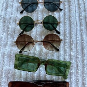 90's Vintage Aesthetic Retro Oval Sunnies and Modern Square Coachella Vibes